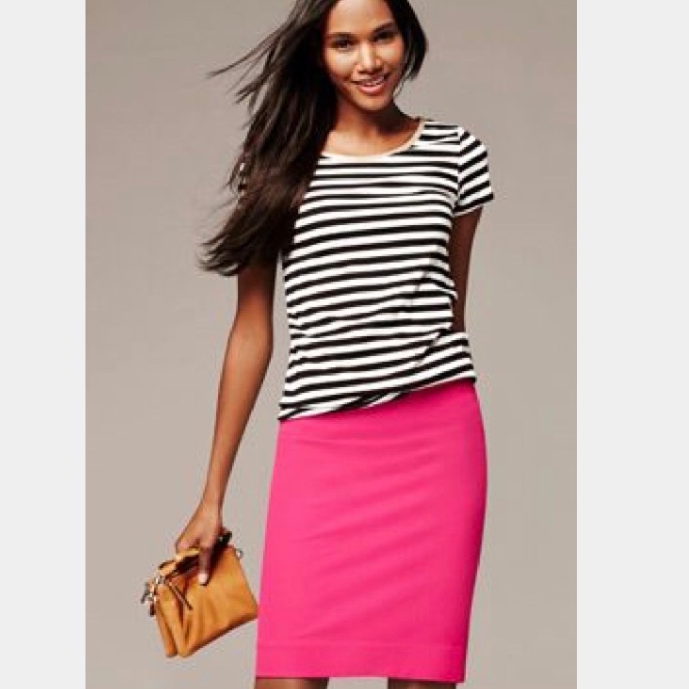 Pink A’gaci Pencil Skirt
